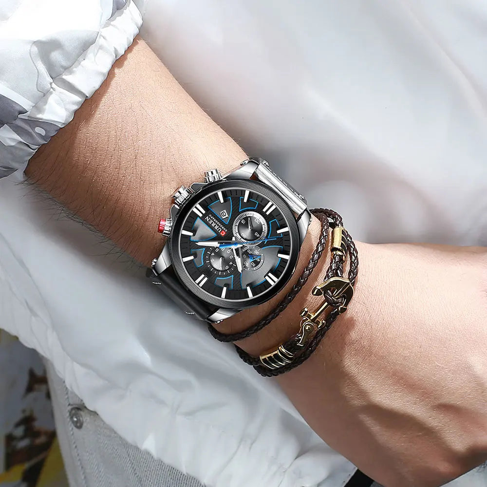 New CURREN Men Watches Fashion Quartz Wrist Watches Men's Military Waterproof Sports Watch Male Date Clock Relogio Masculino