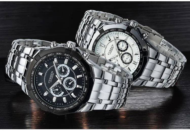 CURREN Men Luxury Brand Military Sport Mens Watches Full Steel Quartz Clock Men's Waterproof Business Watch relogio masculino