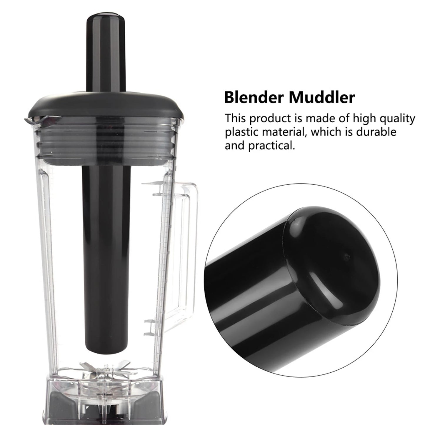 Cooking Machine Accessories General Blender Tamper Plastic Muddler for Blender Mixer 24cm