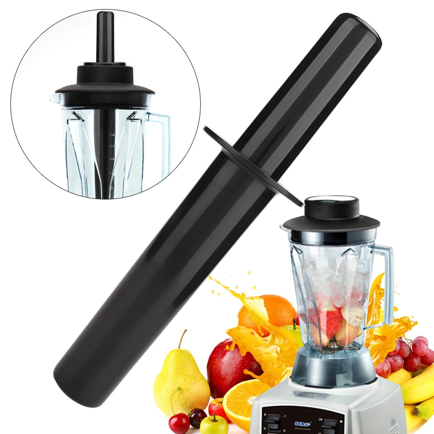 Cooking Machine Accessories General Blender Tamper Plastic Muddler for Blender Mixer 24cm