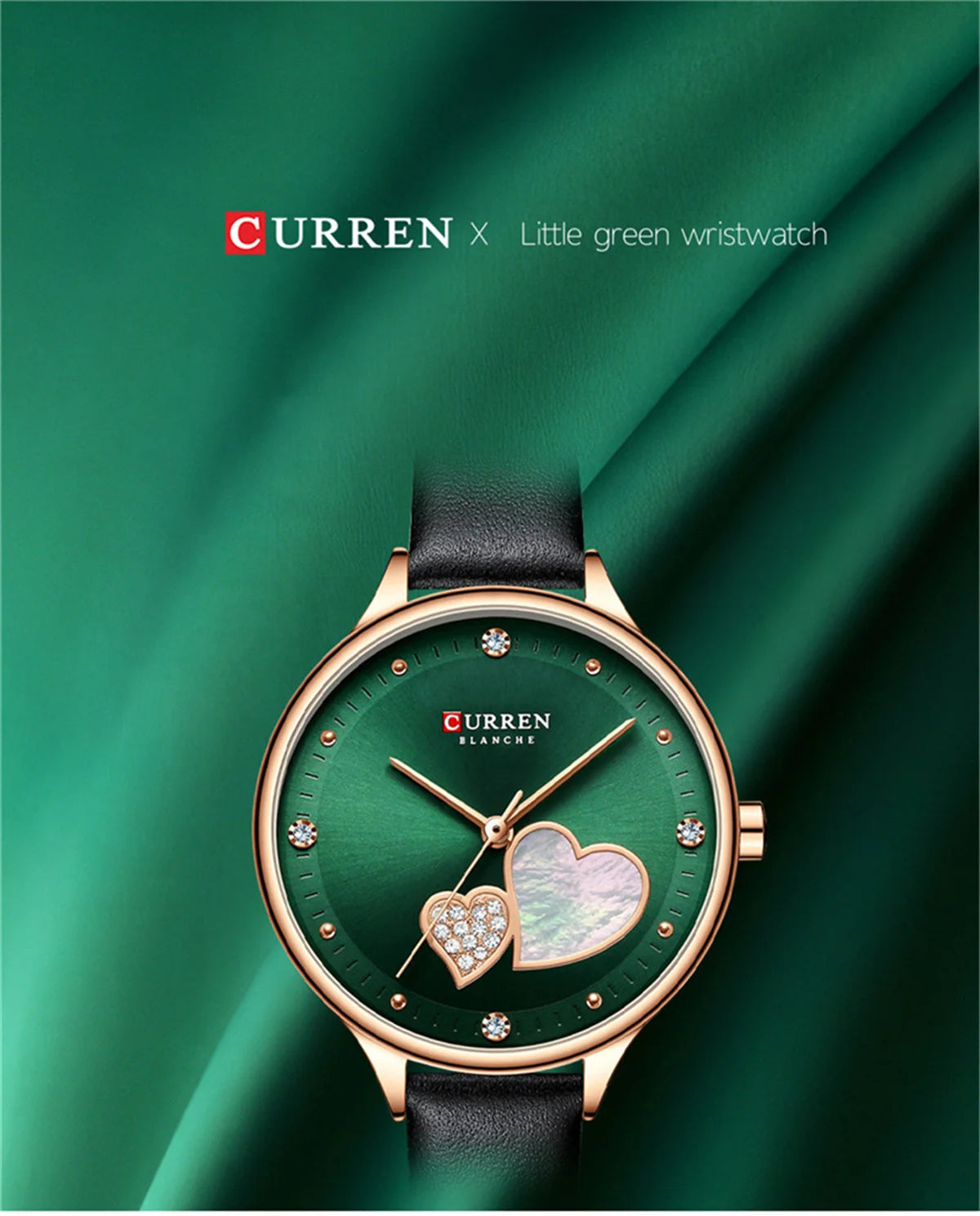 Curren 9077 watches for woman Top Brand Luxury Female Waterproof Clock Leather Bracelet Love Ladies Wristwatch reloj mujer