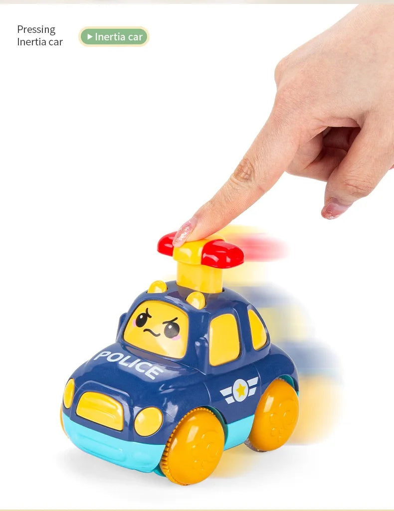 Baby Animal Car Toys Toddler Press and Go Cars Pull Back Car Light Up Toys Wind-up Cars for Kids 1 2 Year Old Boy Birthday Gifts