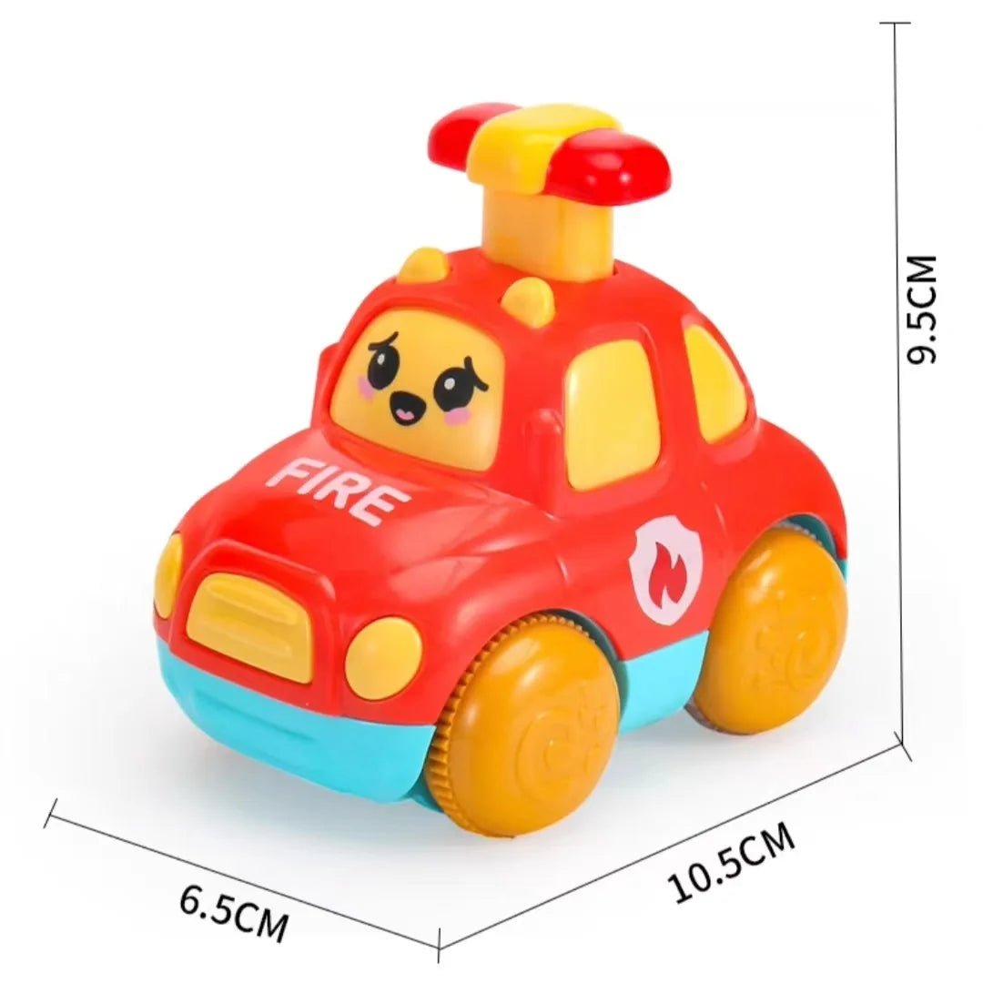 Baby Animal Car Toys Toddler Press and Go Cars Pull Back Car Light Up Toys Wind-up Cars for Kids 1 2 Year Old Boy Birthday Gifts
