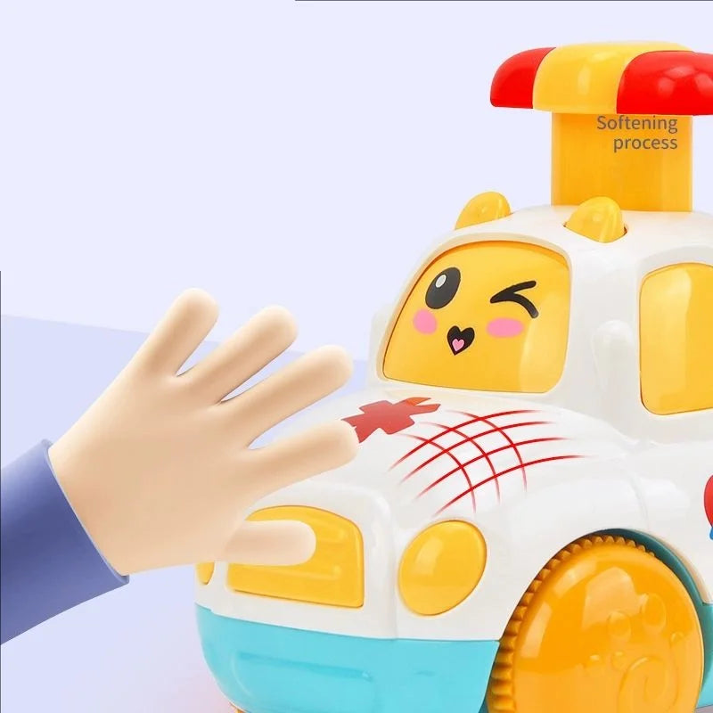 Baby Animal Car Toys Toddler Press and Go Cars Pull Back Car Light Up Toys Wind-up Cars for Kids 1 2 Year Old Boy Birthday Gifts