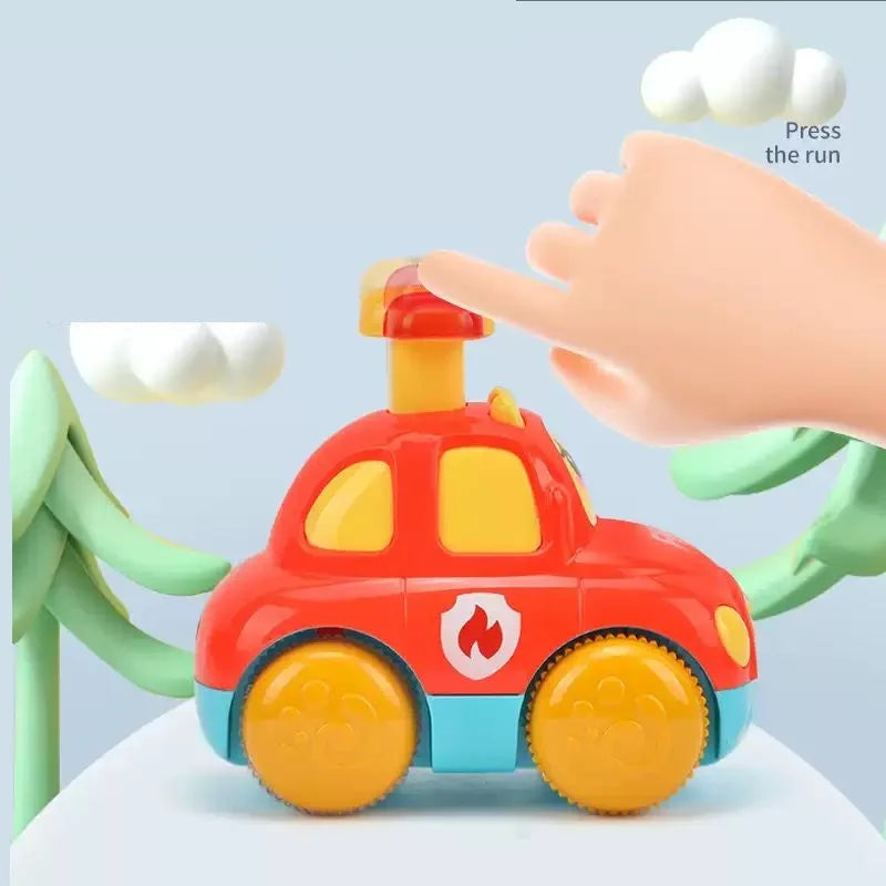 Baby Animal Car Toys Toddler Press and Go Cars Pull Back Car Light Up Toys Wind-up Cars for Kids 1 2 Year Old Boy Birthday Gifts