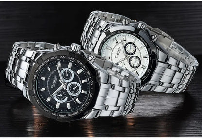 CURREN Men Luxury Brand Military Sport Mens Watches Full Steel Quartz Clock Men's Waterproof Business Watch relogio masculino