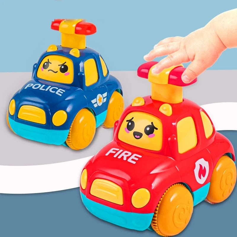 Baby Animal Car Toys Toddler Press and Go Cars Pull Back Car Light Up Toys Wind-up Cars for Kids 1 2 Year Old Boy Birthday Gifts