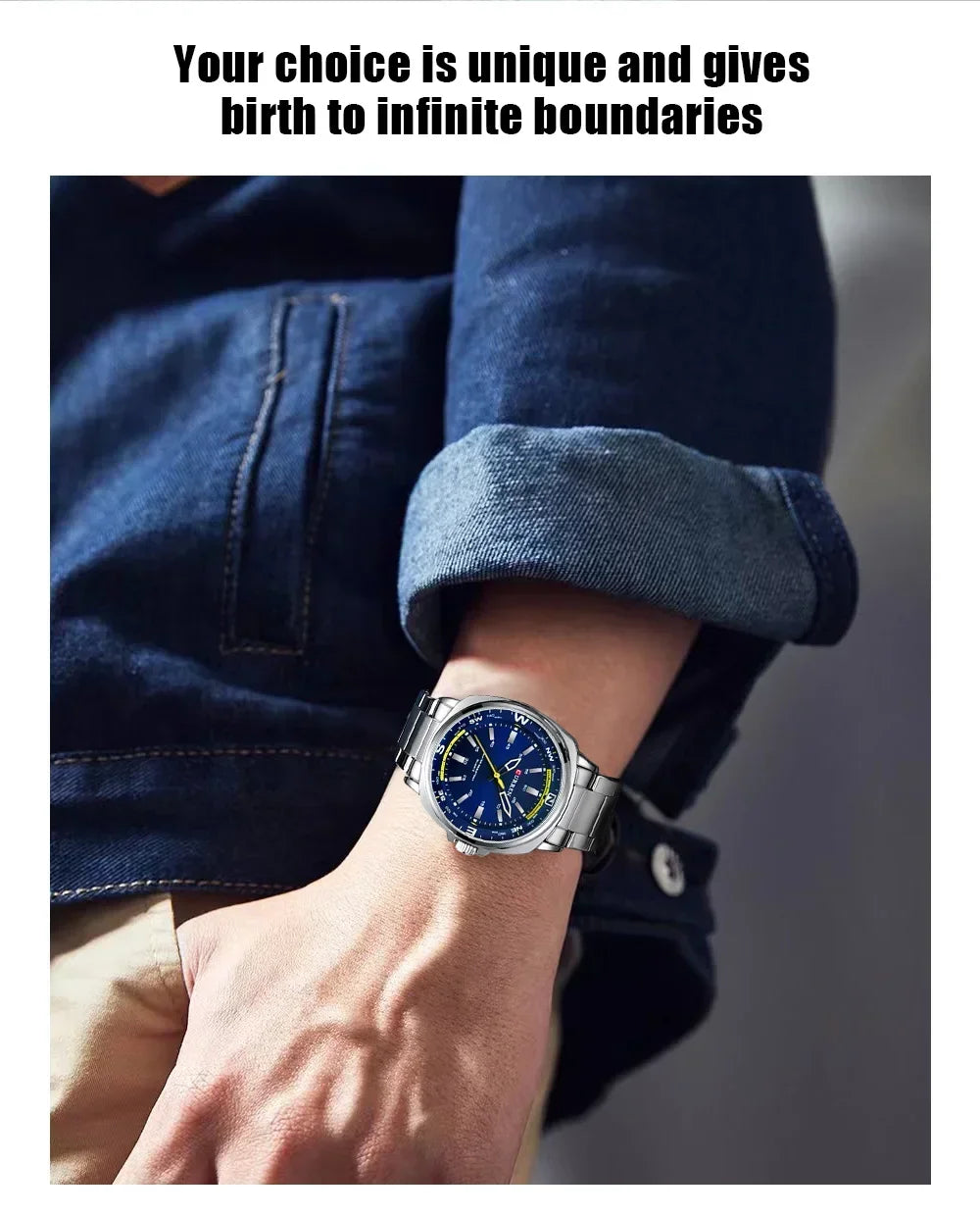 CURREN New Watches for Men Top Brand Luxury Fashion Business Quartz Men’s Wristwatch Stainless Steel Waterproof Sports Clock