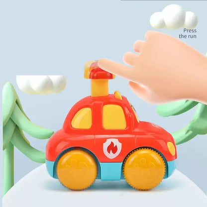 Baby Animal Car Toys Toddler Press and Go Cars Pull Back Car Light Up Toys Wind-up Cars for Kids 1 2 Year Old Boy Birthday Gifts
